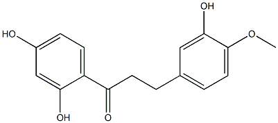 1-(2,4-DIHYDROXYPHENYL)-3-(3-HYDROXY-4-METHOXYPHENYL)PROPAN-1-ONE Structure