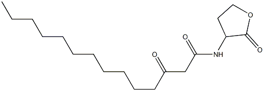 N-(3-Oxotetradecanoyl)-DL-homoserine lactone Structure