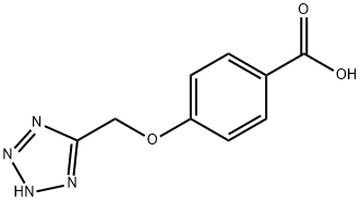 4-(1H-tetrazol-5-ylmethoxy)benzoic acid 구조식 이미지