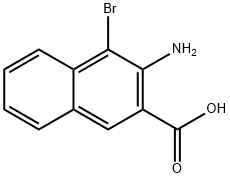 3-amino-4-bromo-2-naphthoic acid 구조식 이미지