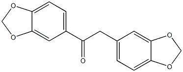 Ethanone,1,2-bis(1,3-benzodioxol-5-yl)- Structure