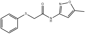 N-(5-methyl-1,2-oxazol-3-yl)-2-phenylsulfanylacetamide Structure