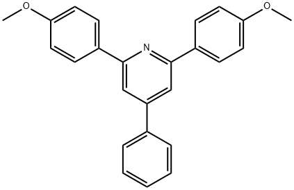 2,6-bis(4-methoxyphenyl)-4-phenyl-pyridine Structure