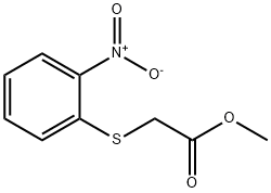 methyl 2-((2-nitrophenyl)thio)acetate 구조식 이미지