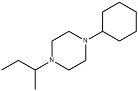 1-(butan-2-yl)-4-cyclohexylpiperazine Structure