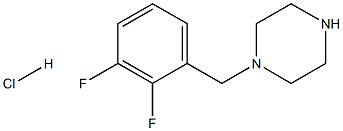 1-[(2,3-difluorophenyl)methyl]piperazine:hydrochloride Structure