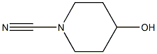 1-Piperidinecarbonitrile, 4-hydroxy- 구조식 이미지