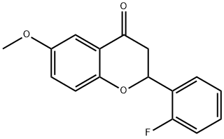 2-(2-fluorophenyl)-6-methoxychroman-4-one Structure