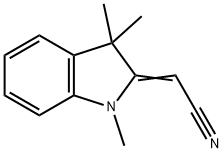 Acetonitrile, (1,3-dihydro-1,3,3-trimethyl-2H-indol-2-ylidene)- 구조식 이미지
