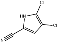 4,5-Dichloro-1H-pyrrole-2-carbonitrile 구조식 이미지