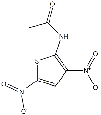 N-(3,5-dinitrothiophen-2-yl)acetamide 구조식 이미지