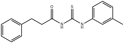 N-{[(3-methylphenyl)amino]carbonothioyl}-3-phenylpropanamide Structure