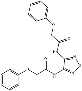 N,N'-1,2,5-oxadiazole-3,4-diylbis(2-phenoxyacetamide) Structure