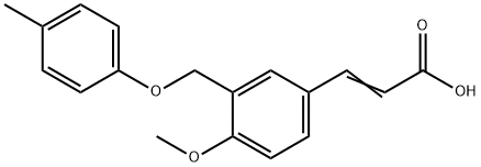 (2E)-3-{4-Methoxy-3-[(4-methylphenoxy)methyl]phenyl}acrylic acid Structure