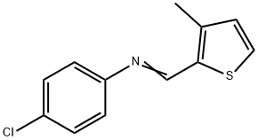 (4-chlorophenyl)[(3-methyl-2-thienyl)methylene]amine Structure