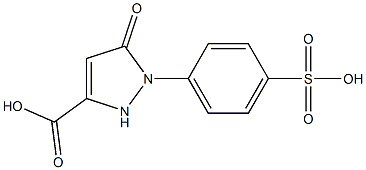 1-(4-Sulfophenyl)-3-carboxy-5-pyrazolone 구조식 이미지