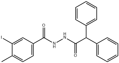 N'-(diphenylacetyl)-3-iodo-4-methylbenzohydrazide Structure