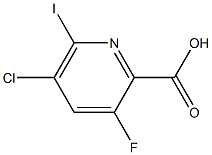 5-chloro-3-fluoro-6-iodopyridine-2-carboxylic acid Structure