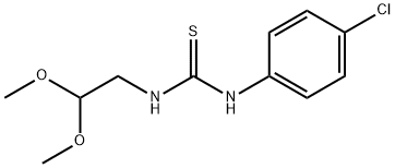 1-(4-chlorophenyl)-3-(2,2-dimethoxyethyl)thiourea 구조식 이미지