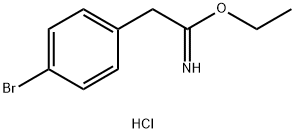 ethyl 2-(4-bromophenyl)ethanecarboximidate hydrochloride 구조식 이미지