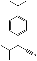 3-methyl-2-[4-(propan-2-yl)phenyl]butanenitrile Structure