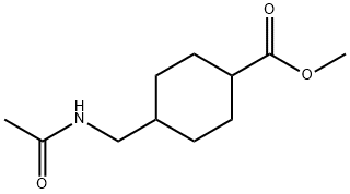 4-(Acetylamino-methyl)-cyclohexanecarboxylic acid methyl ester 구조식 이미지
