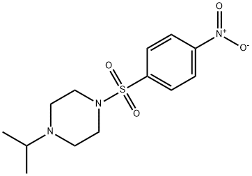 Piperazine, 1-(1-methylethyl)-4-[(4-nitrophenyl)sulfonyl]- Structure