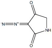 2,4-Pyrrolidinedione, 3-diazo- 구조식 이미지