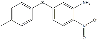 Benzenamine, 5-[(4-methylphenyl)thio]-2-nitro- 구조식 이미지