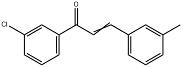 (2E)-1-(3-chlorophenyl)-3-(3-methylphenyl)prop-2-en-1-one 구조식 이미지