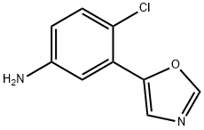 4-CHLORO-3-(OXAZOL-5-YL)ANILINE Structure