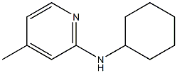 N-cyclohexyl-4-methylpyridin-2-amine 구조식 이미지