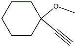 Cyclohexane, 1-ethynyl-1-methoxy- Structure