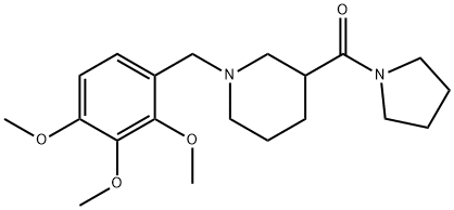 pyrrolidin-1-yl[1-(2,3,4-trimethoxybenzyl)piperidin-3-yl]methanone 구조식 이미지