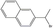 2-(1-bromoethyl)naphthalene 구조식 이미지