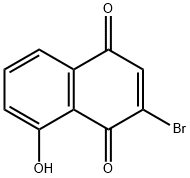 2-bromo-8-hydroxynaphthoquinone Structure