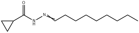 N-[(E)-nonylideneamino]cyclopropanecarboxamide Structure