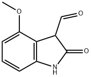 4-METHOXY-2-OXOINDOLINE-3-CARBALDEHYDE 구조식 이미지