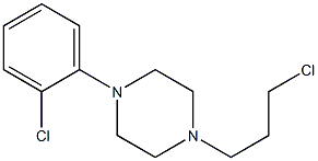 1-(2-chlorophenyl)-4-(3-chloropropyl)piperazine Structure