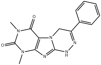 7,9-dimethyl-3-phenyl-1,4-dihydro-[1,2,4]triazino[3,4-f]purine-6,8(7H,9H)-dione 구조식 이미지
