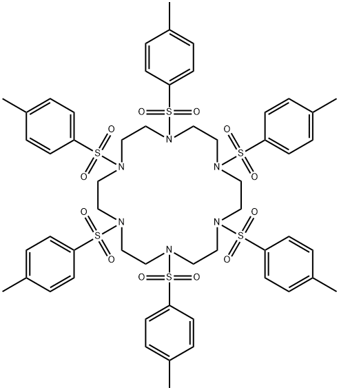 1,4,7,10,13,16-hexakis-(4-methylphenyl)sulfonyl-1,4,7,10,13,16-hexazacyclooctadecane 구조식 이미지