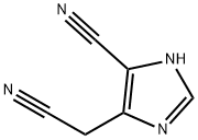 1H-Imidazole-4-acetonitrile,5-cyano- 구조식 이미지