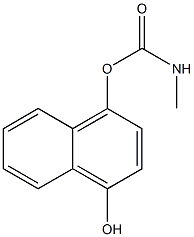 Methylcarbamic acid 4-hydroxy-1-naphthyl ester Structure