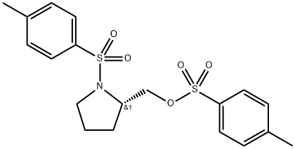 2-Pyrrolidinemethanol, 1-[(4-methylphenyl)sulfonyl]-, 2-(4-methylbenzenesulfonate), (2S)- Structure