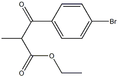 3-(4-Bromo-phenyl)-2-methyl-3-oxo-propionic acid ethyl ester Structure