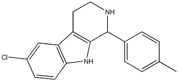 6-chloro-1-(4-methylphenyl)-2,3,4,9-tetrahydro-1H-pyrido[3,4-b]indole Structure