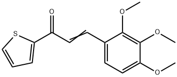 (2E)-1-(thiophen-2-yl)-3-(2,3,4-trimethoxyphenyl)prop-2-en-1-one 구조식 이미지