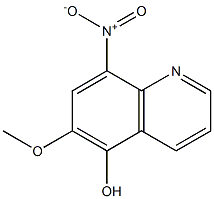 5-Quinolinol,6-methoxy-8-nitro- Structure