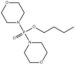 Phosphinic acid, di-4-morpholinyl-, butyl ester (9CI) Structure