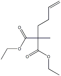 diethyl 2-but-3-enyl-2-methyl-propanedioate Structure